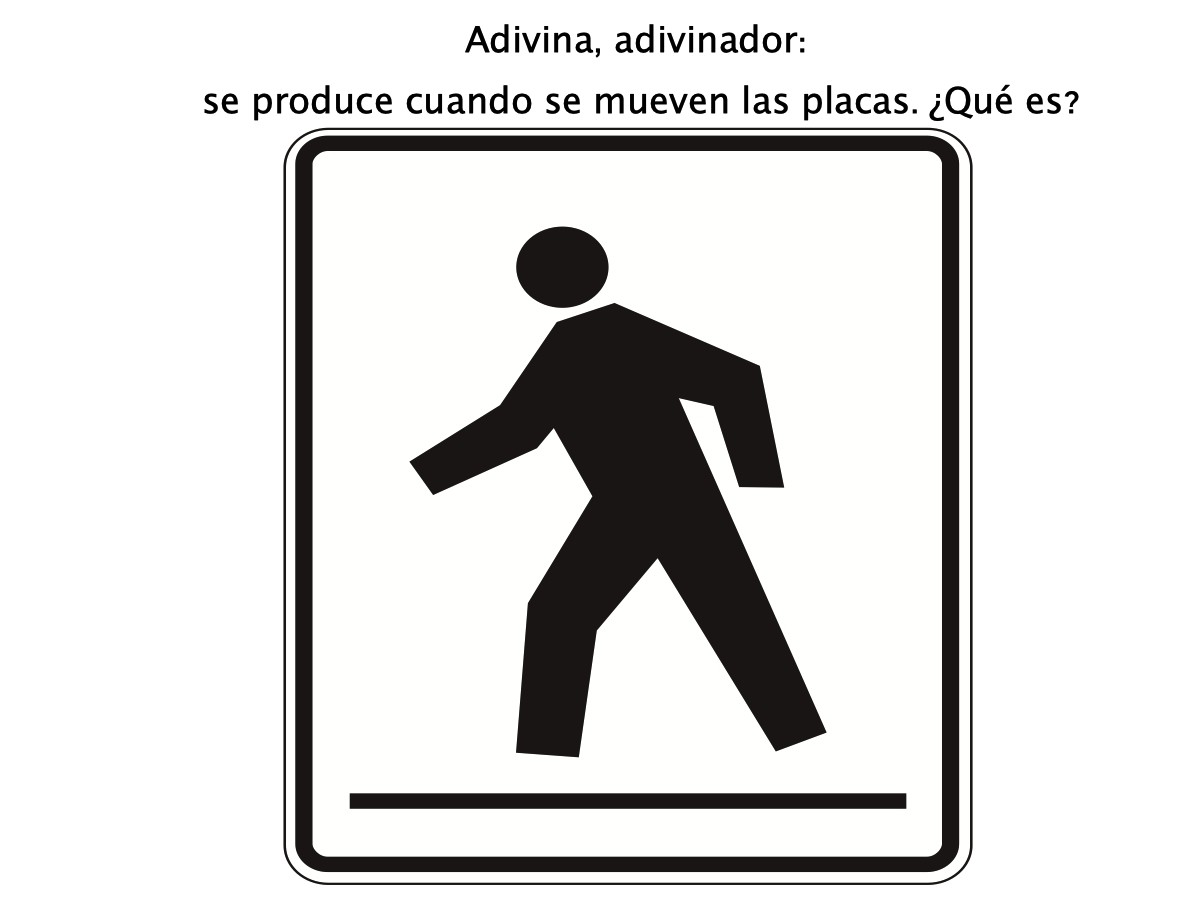 Adivina, adivinador: se produce cuando se mueven las placas. ¿Que es?