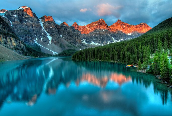 Lago Alberta en Canada ecosistema acuatico